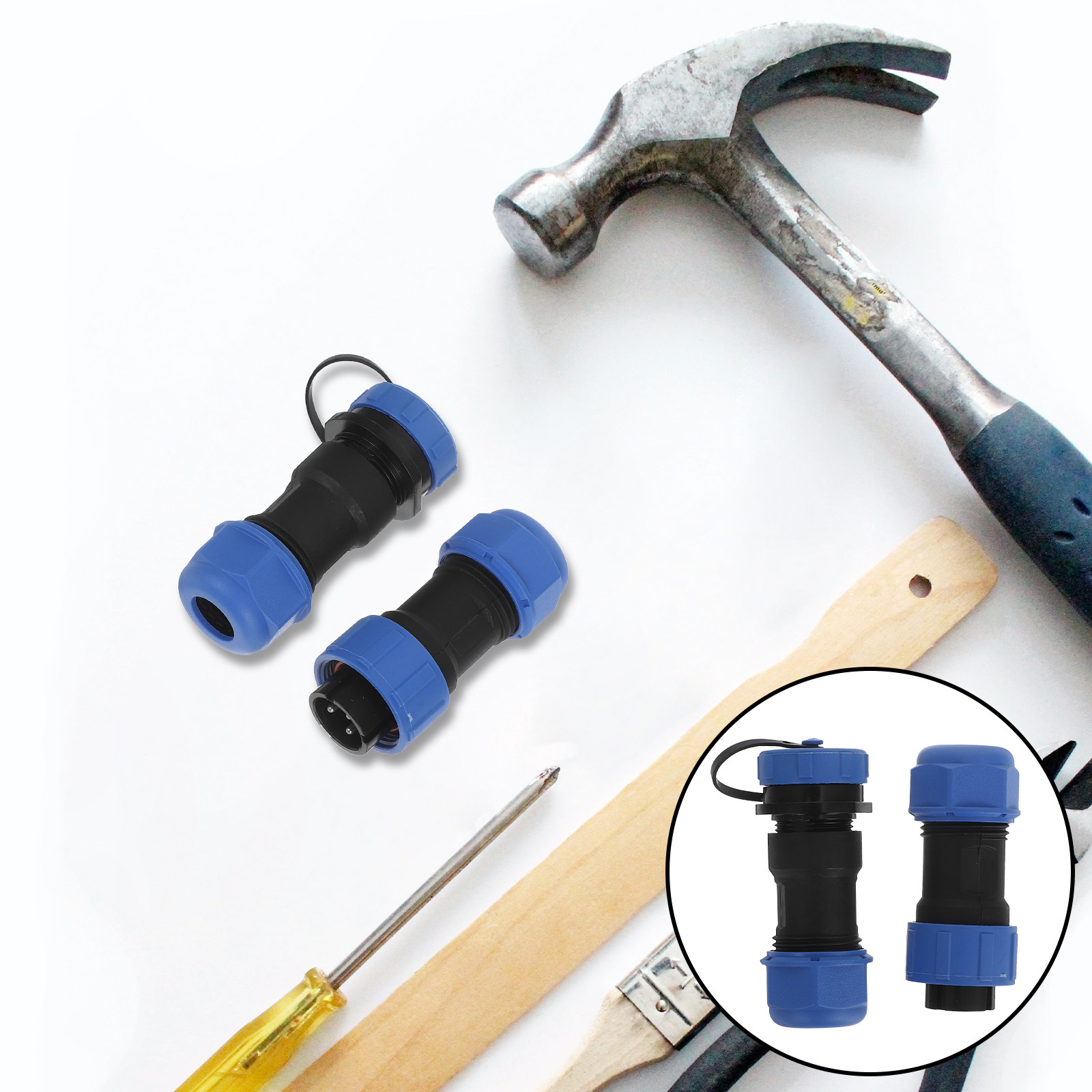 Aviator Connector Kit - 1 Juego de Conectores Circulares Impermeables
