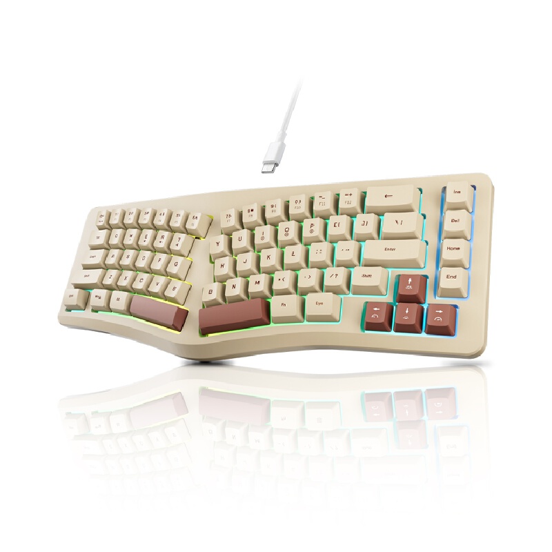 Gaming Keyboard Not Typing - Teclado para juegos A86, ergonómico, retroiluminado,