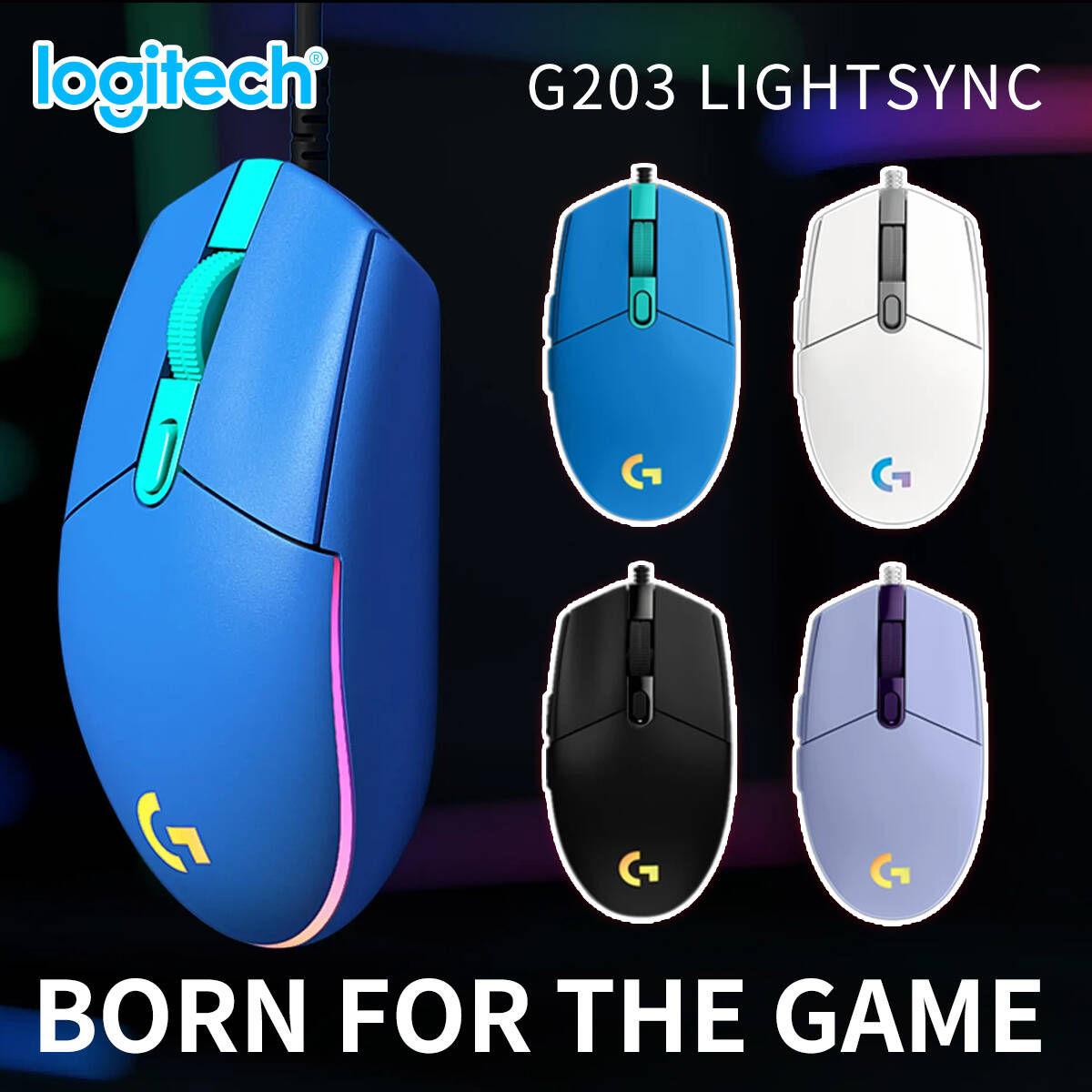 Ratón para juegos con cable Lo - Logitech Mouse G203 reseña y precio