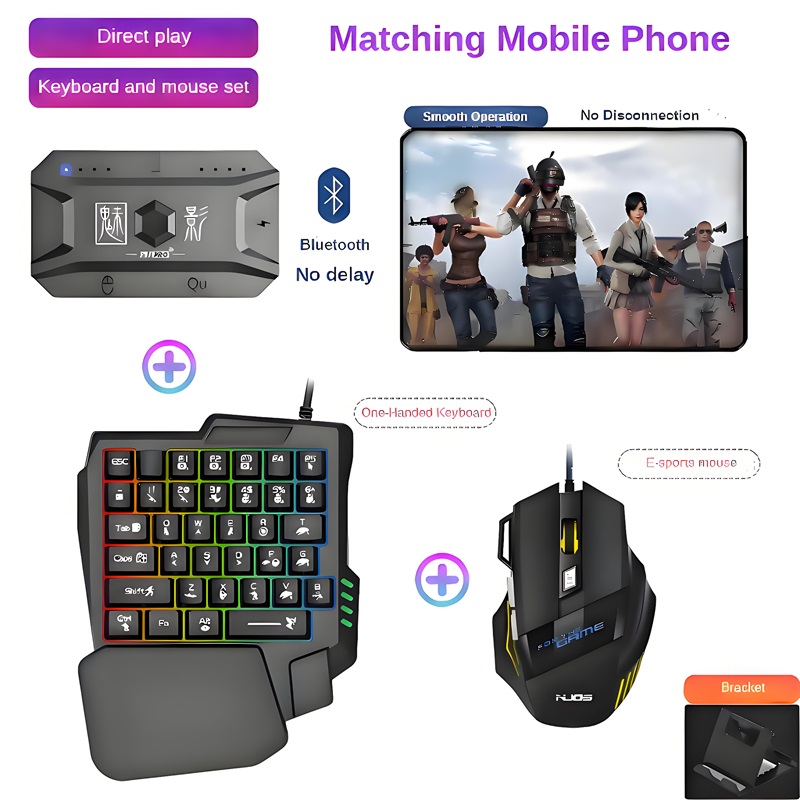 Convertidor de Juegos para Tel - Gaming Keyboard Mouse Combo reseña y precio
