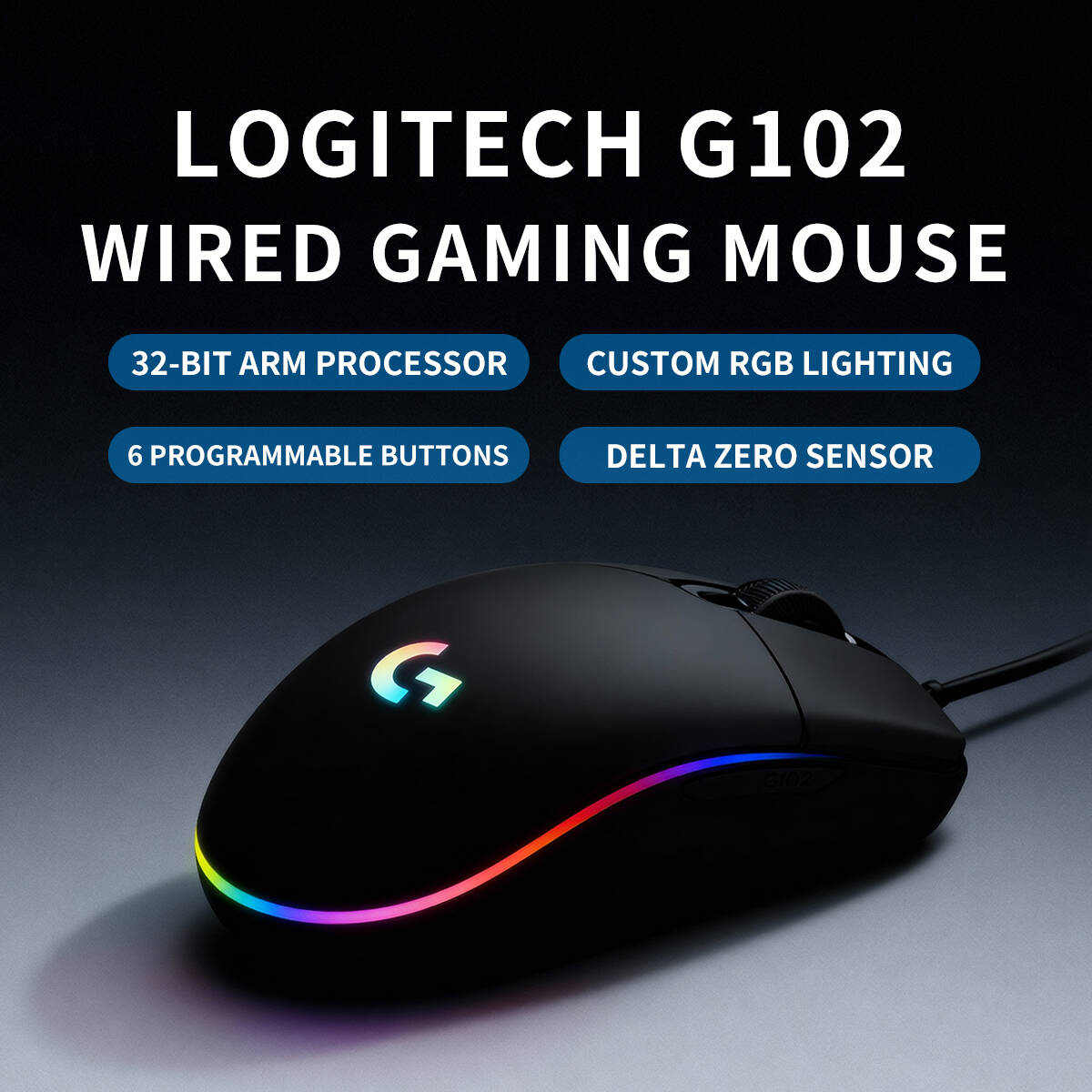 Ratón para juegos con cable Lo - Logitech Mouse G203 reseña y precio