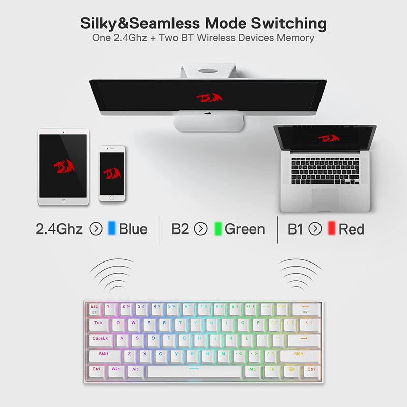 Redragon K530 Pro Draconic 61  - Keyboard Gaming Transparent reseña y precio