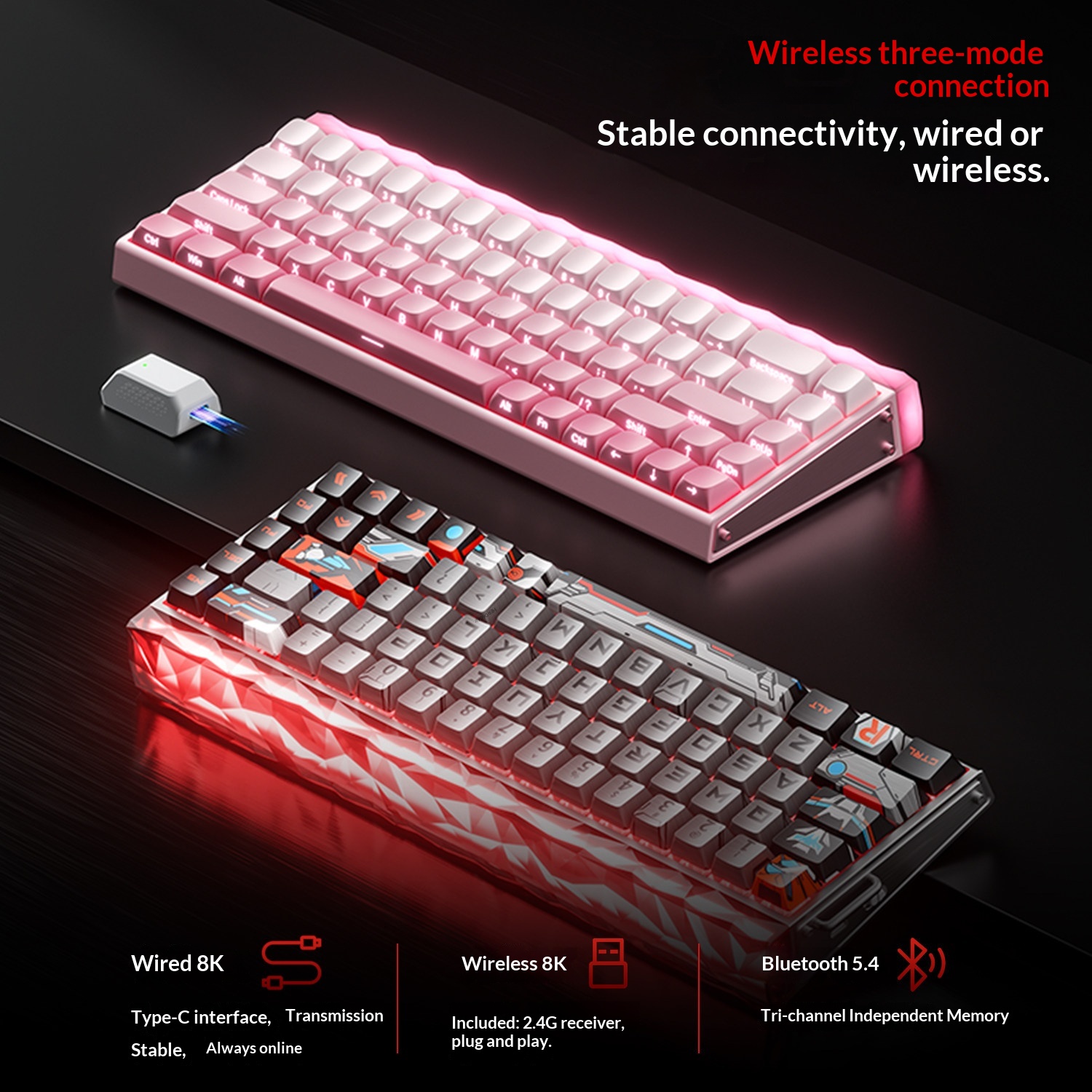 Teclado Mecánico Inalámbrico A - Gaming Keyboard Magnetic Switches reseña y precio