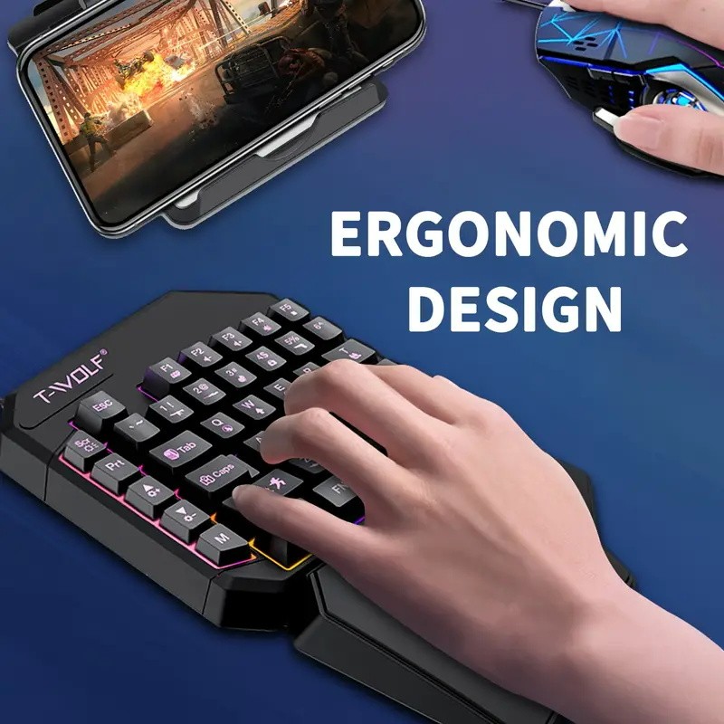 Convertidor de juegos móvil 2  - Gaming Keyboard Mouse Combo reseña y precio