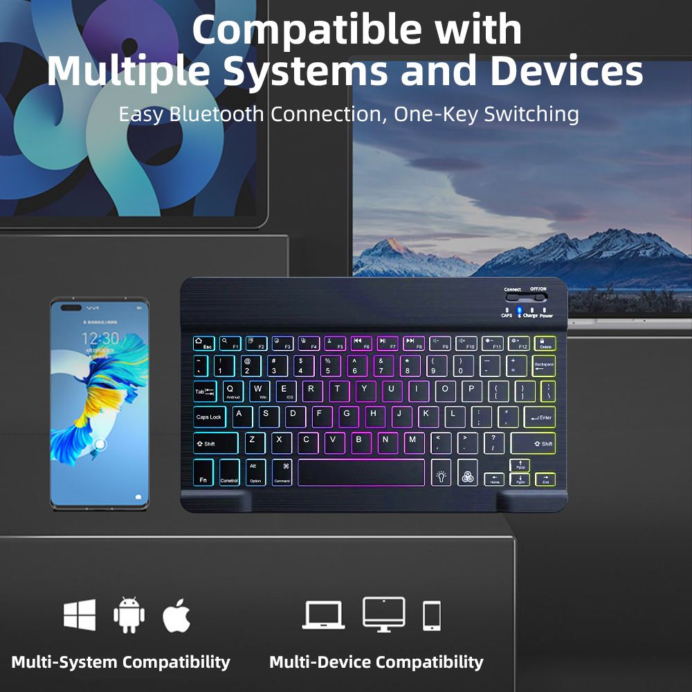 Teclado Bluetooth Retroilumina - Gaming Keyboard Mouse Combo reseña y precio