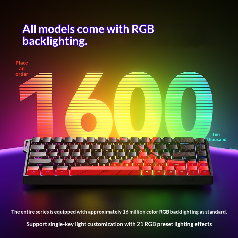 Teclado Mecánico Aula Win60 co - Keyboard Gaming Transparent reseña y precio